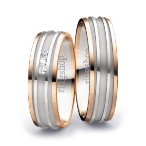 Rotgold/Weißgold/Rotgold