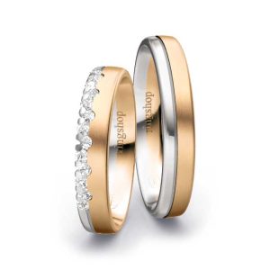 Rosegold/Weißgold